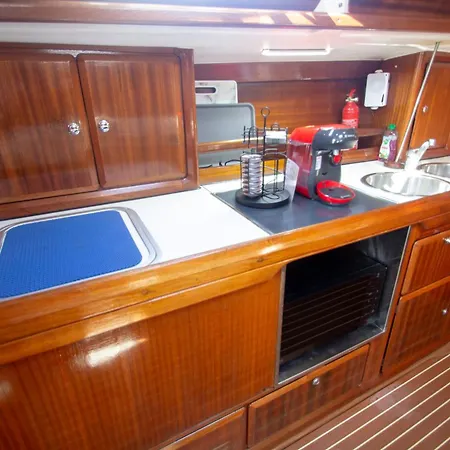 On A Sailing Boat In Valencia