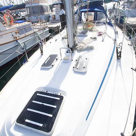 On A Sailing Boat In